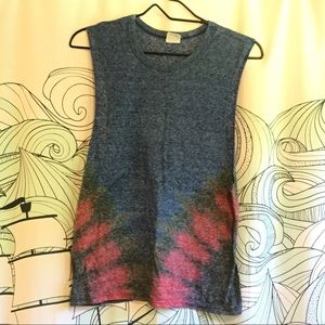EUC Obey Ombré Tie Dye Muscle Tank Top